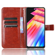 Etui z klapką do Infinix Hot 30, Crazy Horse Wallet, brązowe