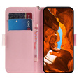 Etui z klapką do Samsung Galaxy A14 4G/5G, Wallet, Magnolia Flowers szare