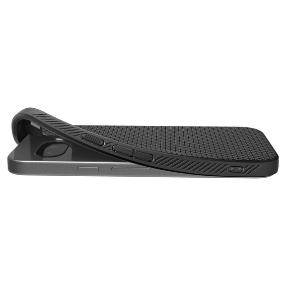 Etui Spigen do Google Pixel 9A, Liquid Air, czarne + Szkło Hartowane 9H