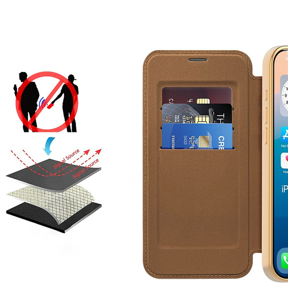Etui z klapką RFID Wallet MagSafe z ochroną aparatu do iPhone 17 Pro Max