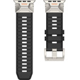 Pasek do Apple Watch 1/2/3/4/5/6/7/8/9/10/11/SE Ultra 1/2/3 42/44/45/46/49mm, Czarny