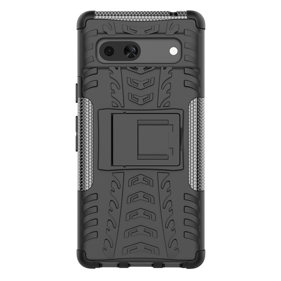 Etui do Google Pixel 7a, pancerne z podstawką, Kickstand Shockproof, Czarne