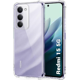 Etui do Xiaomi Redmi 15 5G / 4G, wzmocnione, z ochroną aparatu, przezroczyste