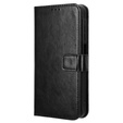 Etui z klapką do Samsung Galaxy A25 5G, Crazy Horse Wallet, czarne