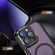 Etui do iPhone 14 Pro, ERBORD Impact Guard, do MagSafe, czarne