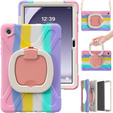Etui do Samsung Galaxy Tab A9+ X210 / X215 / X216B, Pancerne obrotowe 360, Wielokolorowe