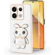 Etui do Xiaomi Redmi Note 13 5G, Rabbit, białe + Szkło Hartowane 9H