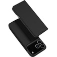 Etui Dux Ducis do iPhone 17 Pro Max, Skin Pro, z klapką, z miejscem na kartę, czarne