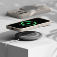 Etui Ringke do iPhone 15 Pro Max, Silicone MagSafe, szare