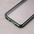 Etui do iPhone 11, Magnetic Dual Glass, zielone
