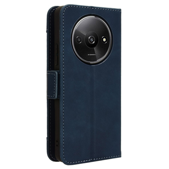 Etui z klapką do Xiaomi Redmi A3, Card Slot, granatowe