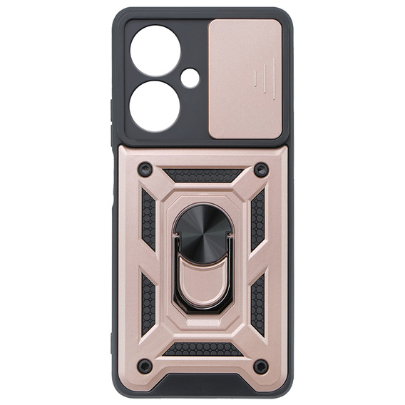 Etui pancerne do Oppo A79 5G, CamShield Slide, różowe rose gold