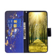 Etui z klapką do Xiaomi Redmi Note 13 5G, Wallet, Butterflies fioletowe