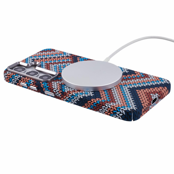 Etui do Samsung Galaxy S25, Carbon Fiber MagSafe, wielokolorowe
