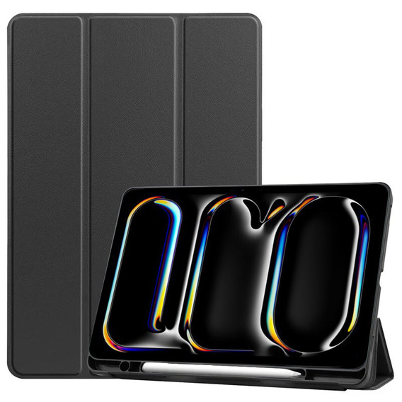 Etui do iPad Pro 13" 2024 (7 gen.), Smartcase z miejscem na rysik, czarne