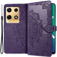 Etui z klapką do Infinix Note 30 Pro 4G, Mandala, fioletowe