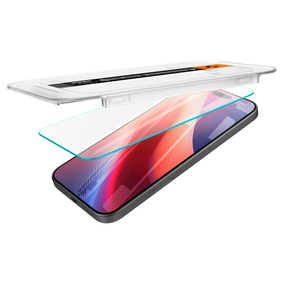 Szkło Hartowane Spigen do iPhone 17 / 17 Pro / 16 Pro, Glas.TR EZ Fit (2 szt.)