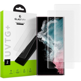Glastify 2x Szkło Hartowane Samsung Galaxy S22 Ultra, UVTG+