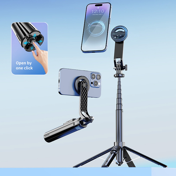 Blavec Fusion P06 – aluminiowy selfie stick z MagSafe, statywem i pilotem