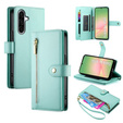 Etui z klapką do Samsung Galaxy A56 5G, Wallet Zipper Pocket, zielone