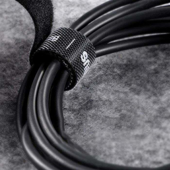 Baseus – taśma rzepowa do kabli 50 cm - czarna