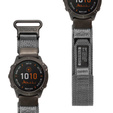 Pasek Nylonowy ERBORD MP84 Quickfit do Garmin Fenix 5/6/6 PRO/7 Forerunner 965/955/945, Szary, Rozmiar M/L