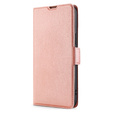 Etui z klapką do Xiaomi 12 Pro, Wallet, różowe rose gold