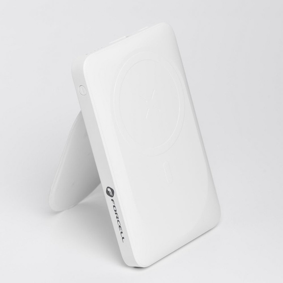 FORCELL Power Bank 10000mAh 20W LifeMag MagSafe, F-ENERGY F10KL, biały