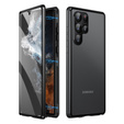 Etui do Samsung Galaxy S23 Ultra, Magnetic Dual Glass, czarne