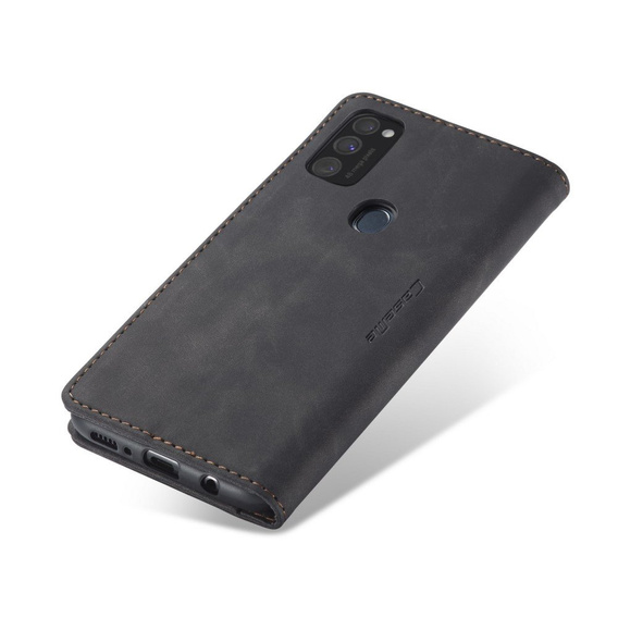 Etui CASEME do Samsung Galaxy M21, Leather Wallet Case, czarne