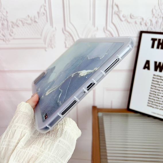 Etui do Xiaomi Pad 6, TPU Hybrid, Marble, błękitne