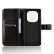 Etui z klapką do Xiaomi Redmi Note 14 Pro 5G / Xiaomi Poco X7 5G, Crazy Horse Wallet, czarne