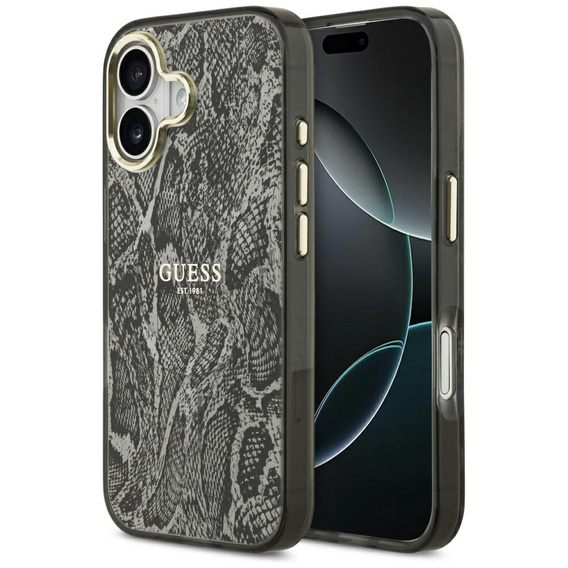 Etui Guess Python Pattern MagSafe do iPhone 17