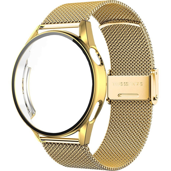 Bransoleta + Etui z osłoną na ekran do Huawei Watch GT 4 41mm, Złota
