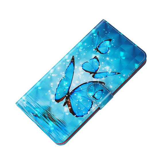 Etui Wallet do Samsung Galaxy A52 / A52s, Light Spots, Butterfly