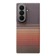 Etui do Samsung Galaxy Z Fold6 5G - magnetyczne Aramid Fiber, pomarańczowe