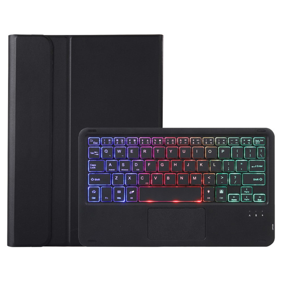 Etui z podświetlaną klawiaturą bluetooth do Lenovo Tab K11 Plus, Czarne