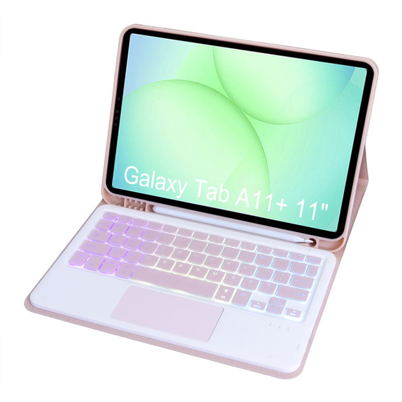 Etui z podświetlaną klawiaturą Bluetooth i touchpadem do Samsung Galaxy Tab A11+