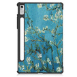Etui do Lenovo Tab P11 Pro Gen 2 TB132FU TB132XU 11.2", Trójdzielne z miejscem na rysik, Kwiaty 
