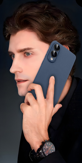 Etui Matt TPU do Samsung Galaxy S25 Edge, pokrowiec ochronny – niebieski