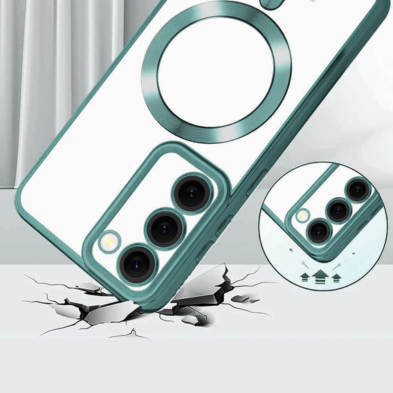 Etui do Samsung Galaxy S23, Electro MagSafe, zielone + Szkło na ekran