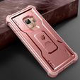 Etui pancerne do Samsung Galaxy S9, Dexnor Full Body, różowe