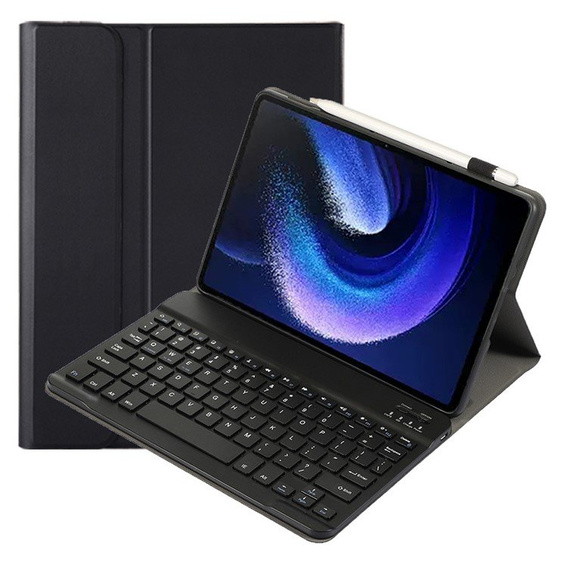 Etui z klawiaturą bluetooth do Xiaomi Pad 6/6 Pro, Czarne