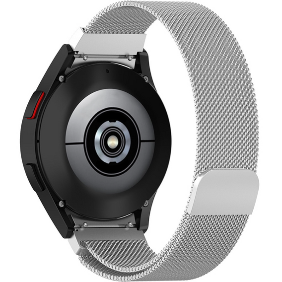 Pasek Bransoleta Milanese do Samsung Galaxy Watch 4/5/6 40/42/43/44/45/46/47mm, Srebrna