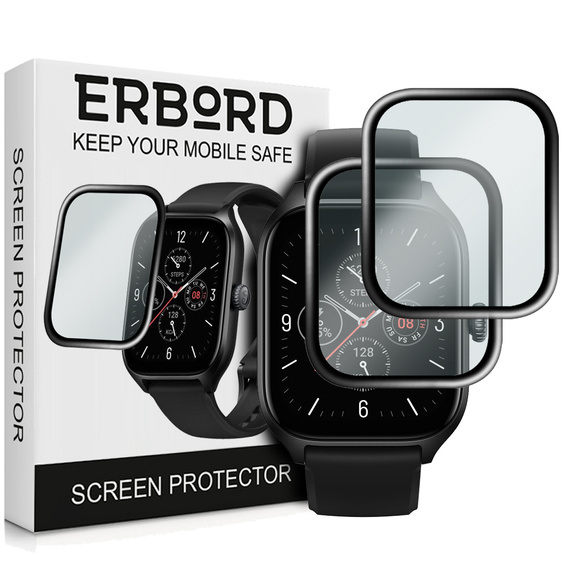 2x Szkło Hybrydowe ERBORD do Amazfit GTS 4