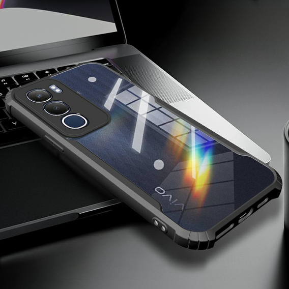 Etui do Vivo Y19s, AntiDrop Hybrid, czarne