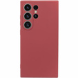 Etui do Samsung Galaxy S24 Ultra, Silicone Lite, czerwone