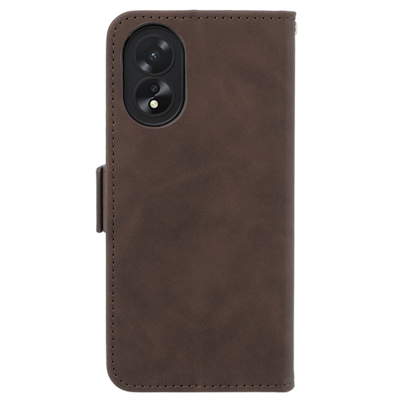 Etui z klapką do Oppo A38 4G / Oppo A18 4G, Card Slot, brązowe