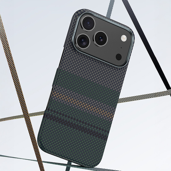 Etui BENKS Kevlar Magnetic Armor Air Aurora 600D do MagSafe do iPhone 17 Pro Max