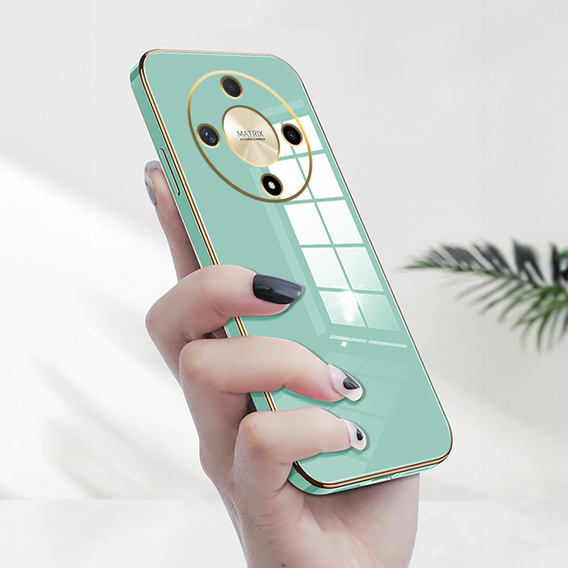 Etui do Honor Magic 5 Lite, Glamour CamShield, miętowe